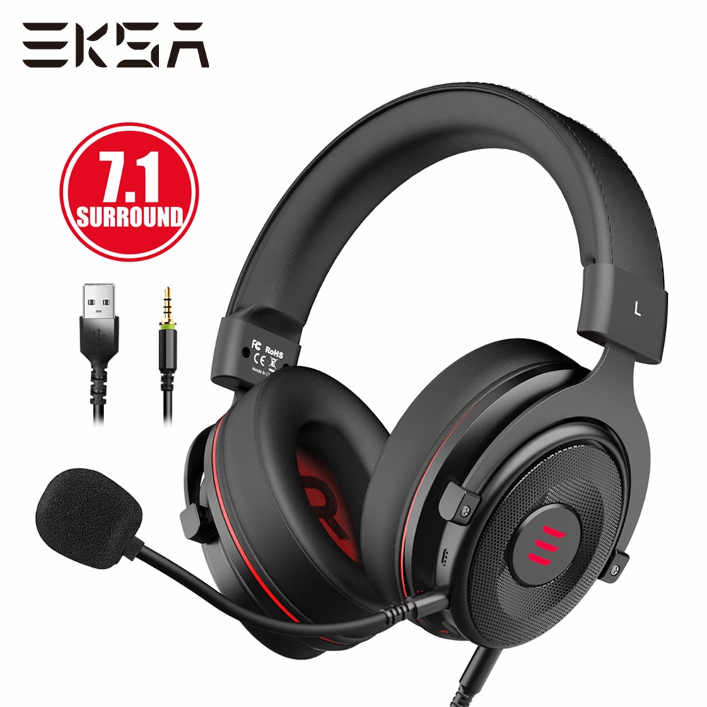 EKSA Gamer Headset 7.1 Surround Sound Gaming Headphon E900 PRO ...